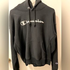 Champion Hoodie- Black- size XL